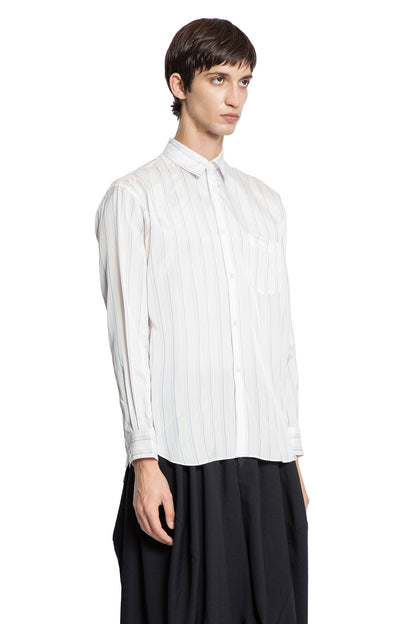 Pinstriped Cupro Satin Pocket Shirt