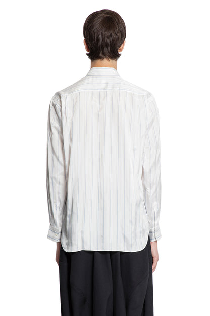 Pinstriped Cupro Satin Pocket Shirt
