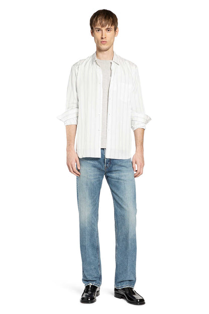 Pocket Shirt in Striped Sheer Cupro