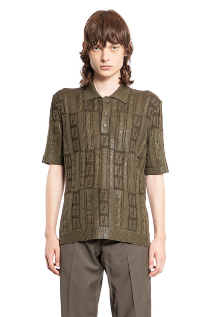 Antonioli FENDI MAN GREEN T-SHIRTS & TANK TOPS