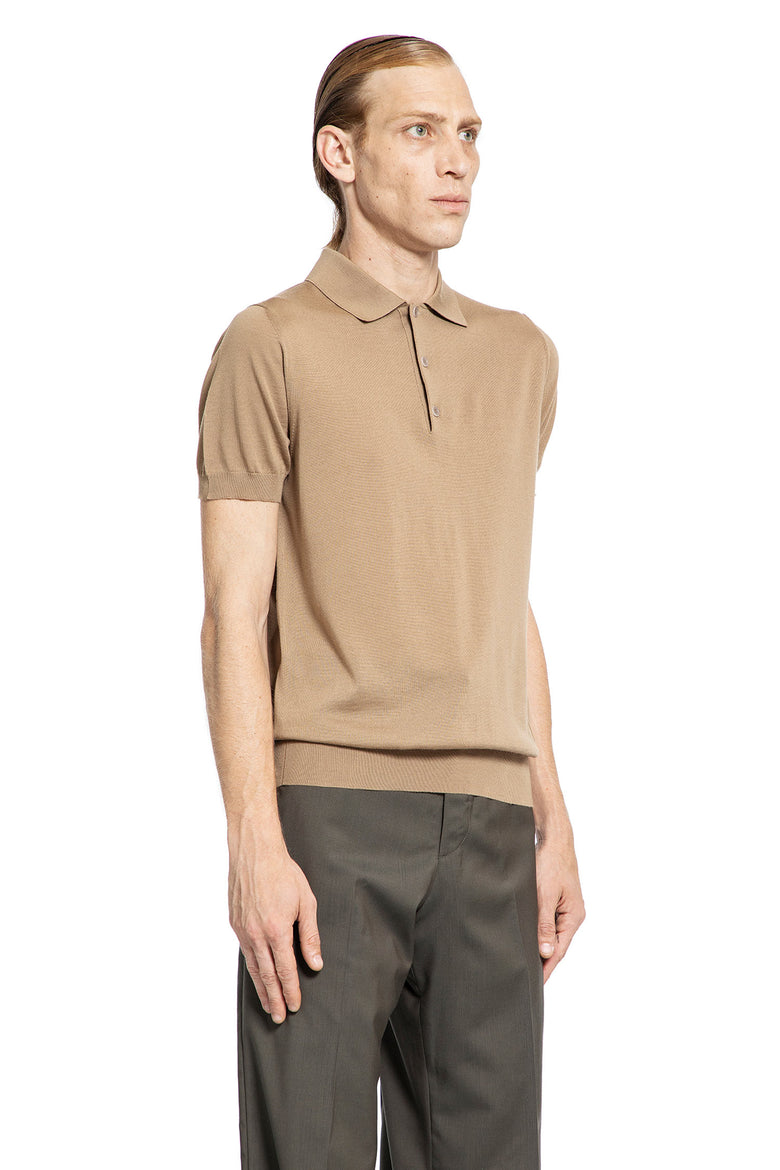 FENDI MAN BROWN T-SHIRTS & TANK TOPS