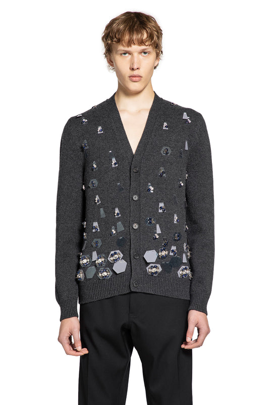 FENDI MAN GREY KNITWEAR