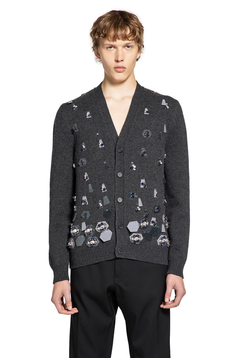 FENDI MAN GREY KNITWEAR