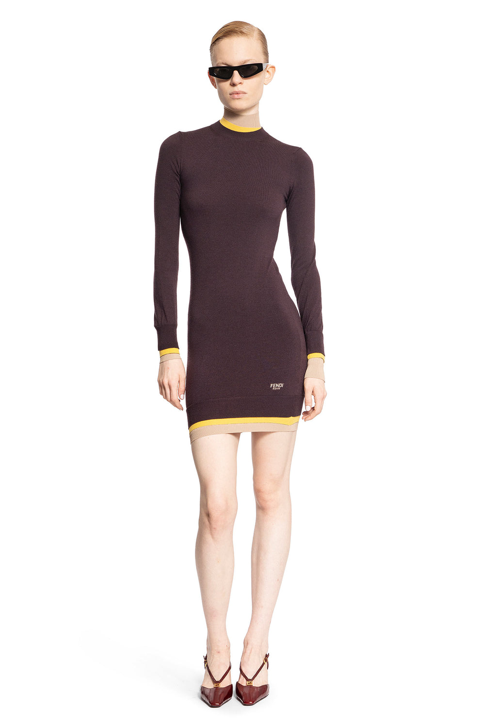 FENDI WOMAN PURPLE DRESSES