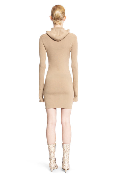 FENDI WOMAN BEIGE DRESSES