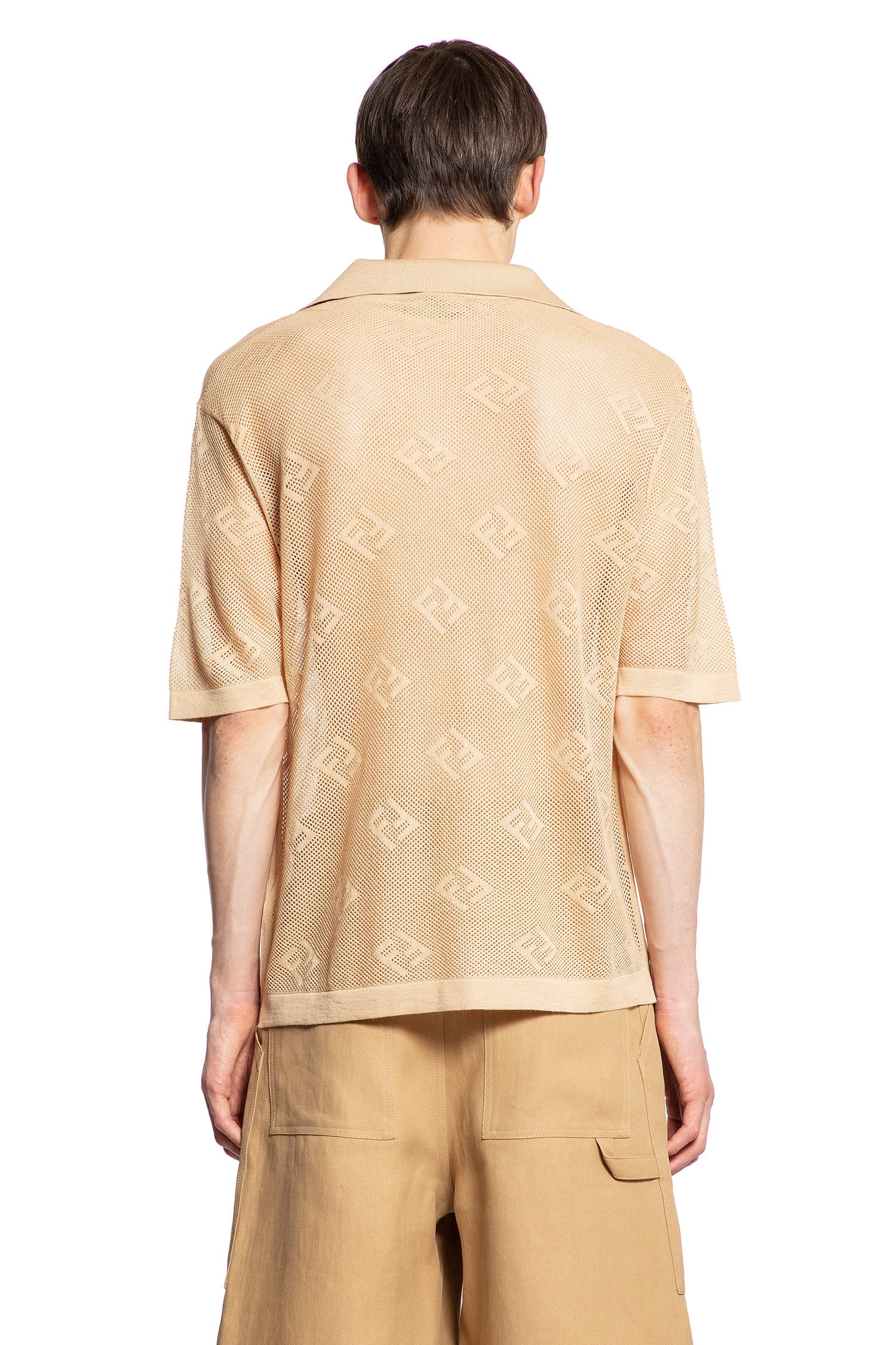 FENDI MAN BEIGE T-SHIRTS