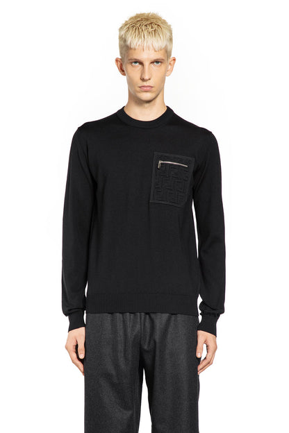 FENDI MAN BLACK KNITWEAR