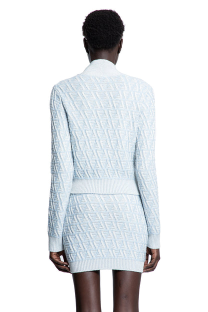 FENDI WOMAN BLUE KNITWEAR