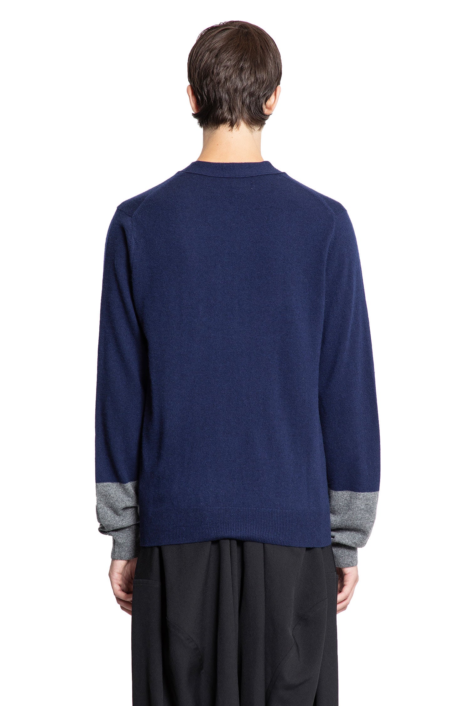 Two-Tone Lambswool Cardigan