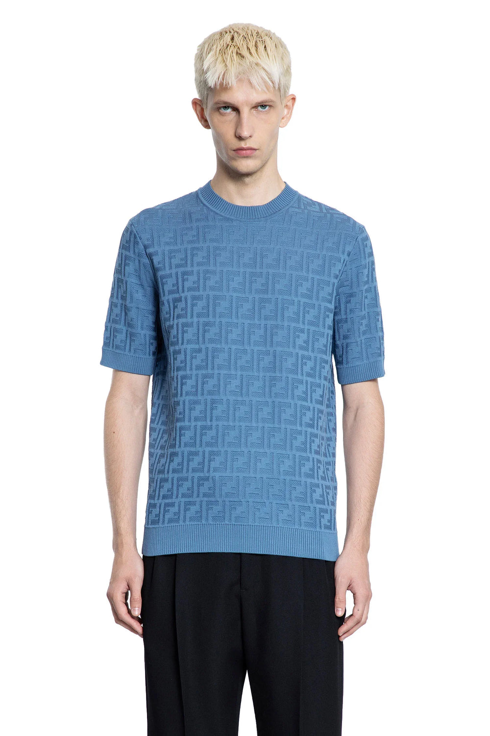 FENDI MAN BLUE T-SHIRTS & TANK TOPS - Antonioli.eu