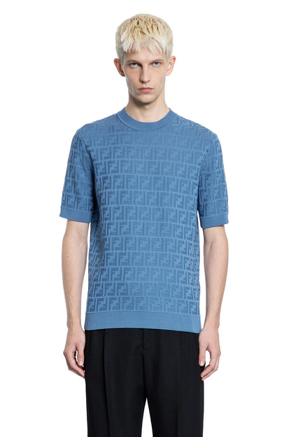 FENDI MAN BLUE T-SHIRTS & TANK TOPS - Antonioli.eu