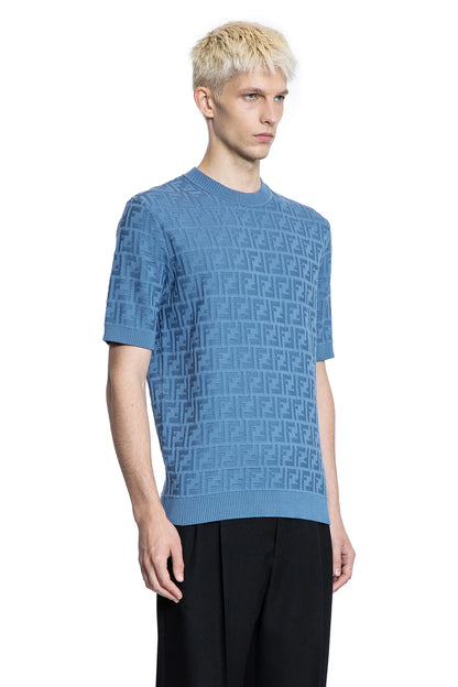 FENDI MAN BLUE T-SHIRTS & TANK TOPS - Antonioli.eu