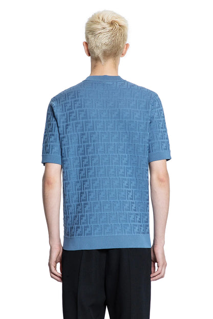 FENDI MAN BLUE T-SHIRTS & TANK TOPS - Antonioli.eu