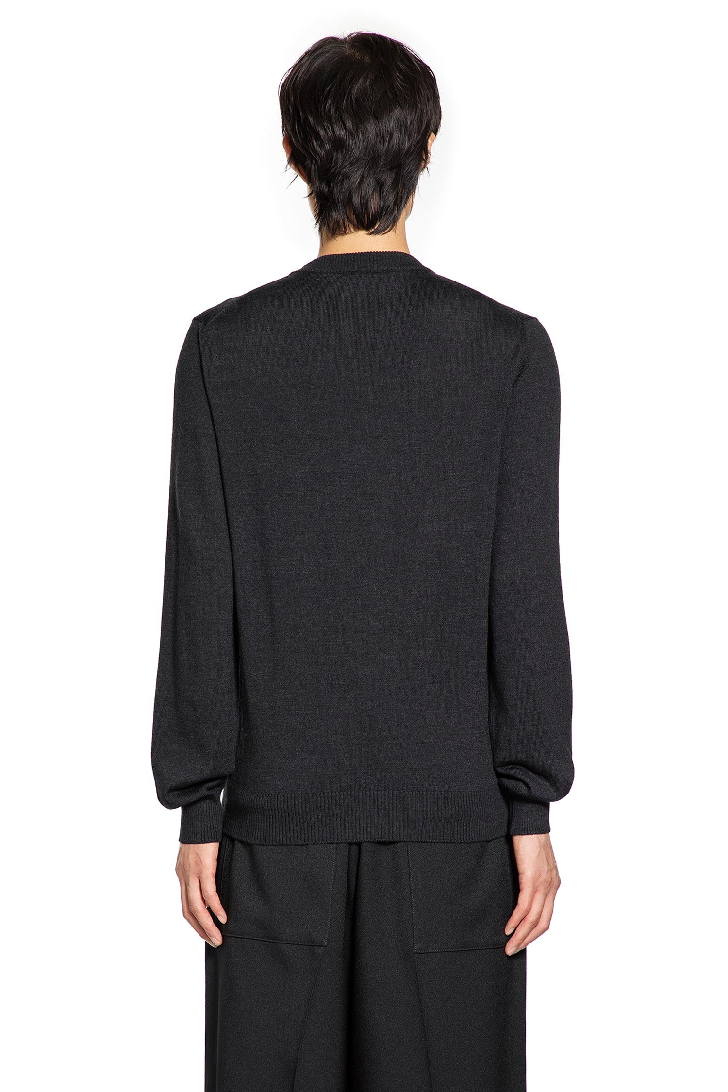 Crewneck Knitwear In Fleece Wool