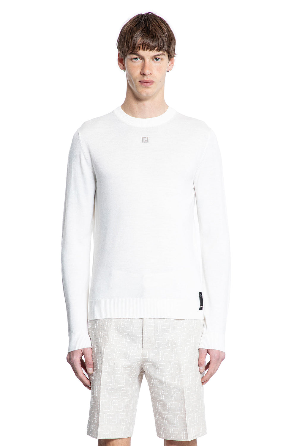 FENDI MAN WHITE KNITWEAR