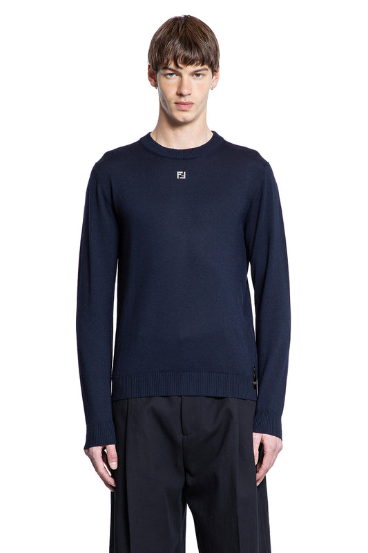 FENDI MAN BLUE KNITWEAR