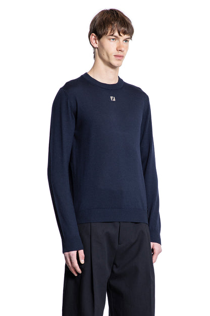 FENDI MAN BLUE KNITWEAR