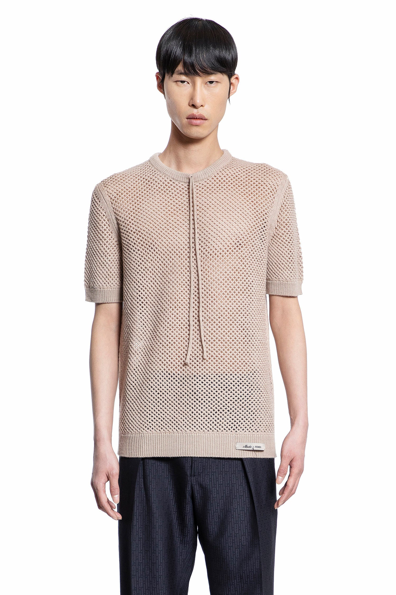 FENDI MAN BEIGE KNITWEAR