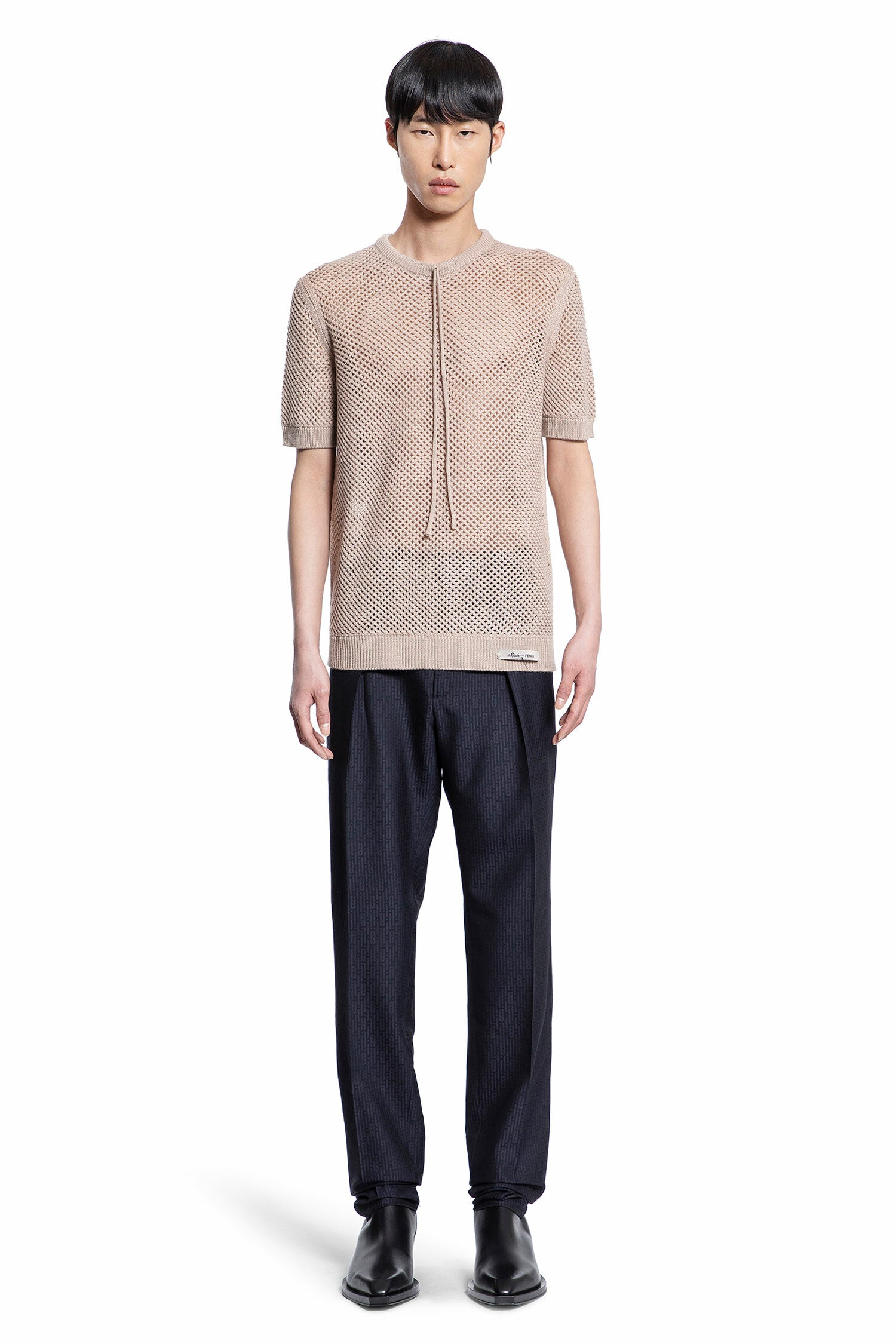 FENDI MAN BEIGE KNITWEAR