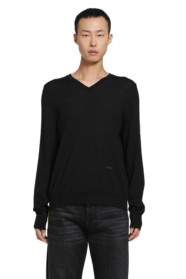 FENDI Wool V-Neck Sweater man