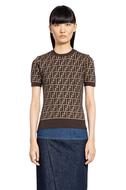 Antonioli FENDI WOMAN BROWN TOPS