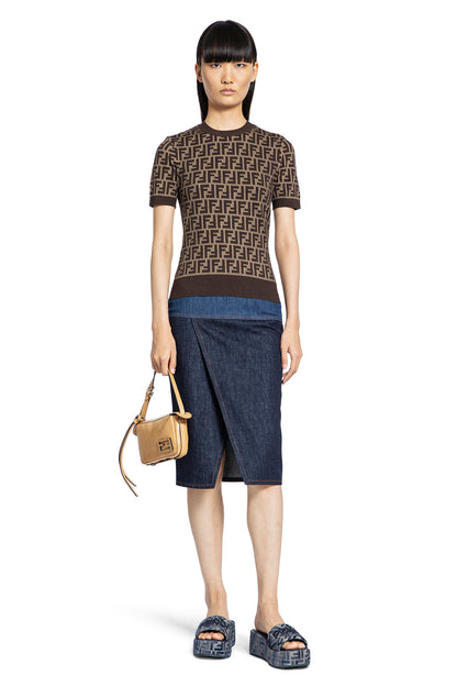 FENDI WOMAN BROWN TOPS