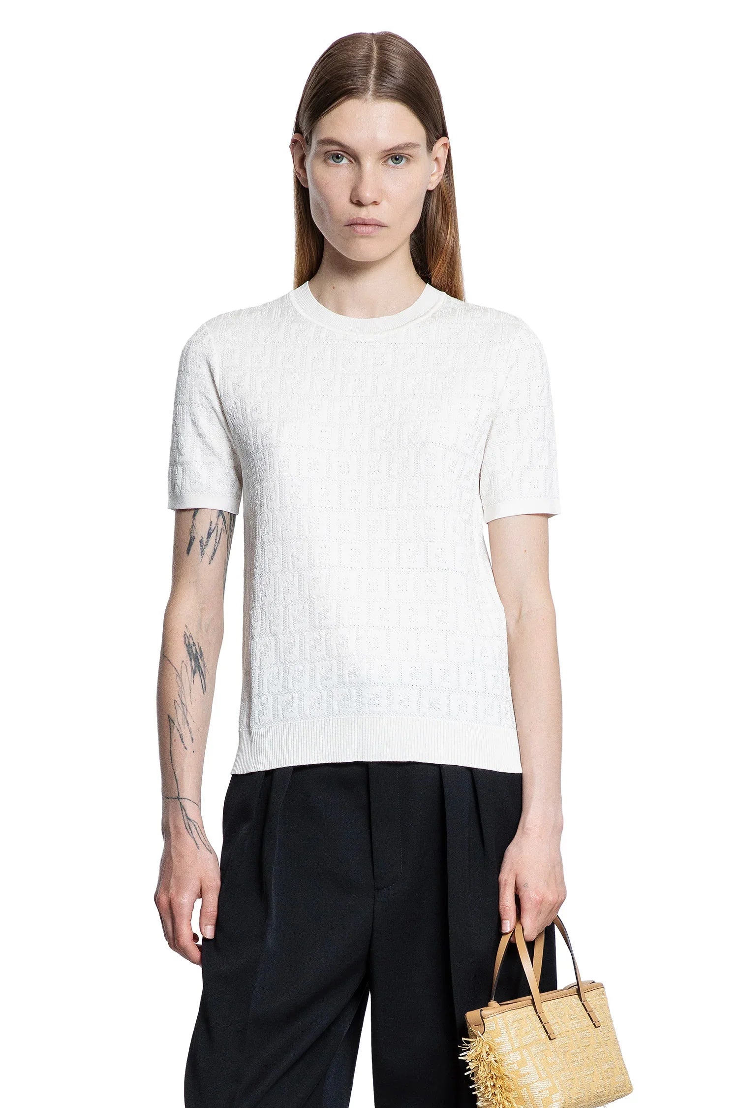 FF Viscose Cotton Knit Top - Antonioli.eu