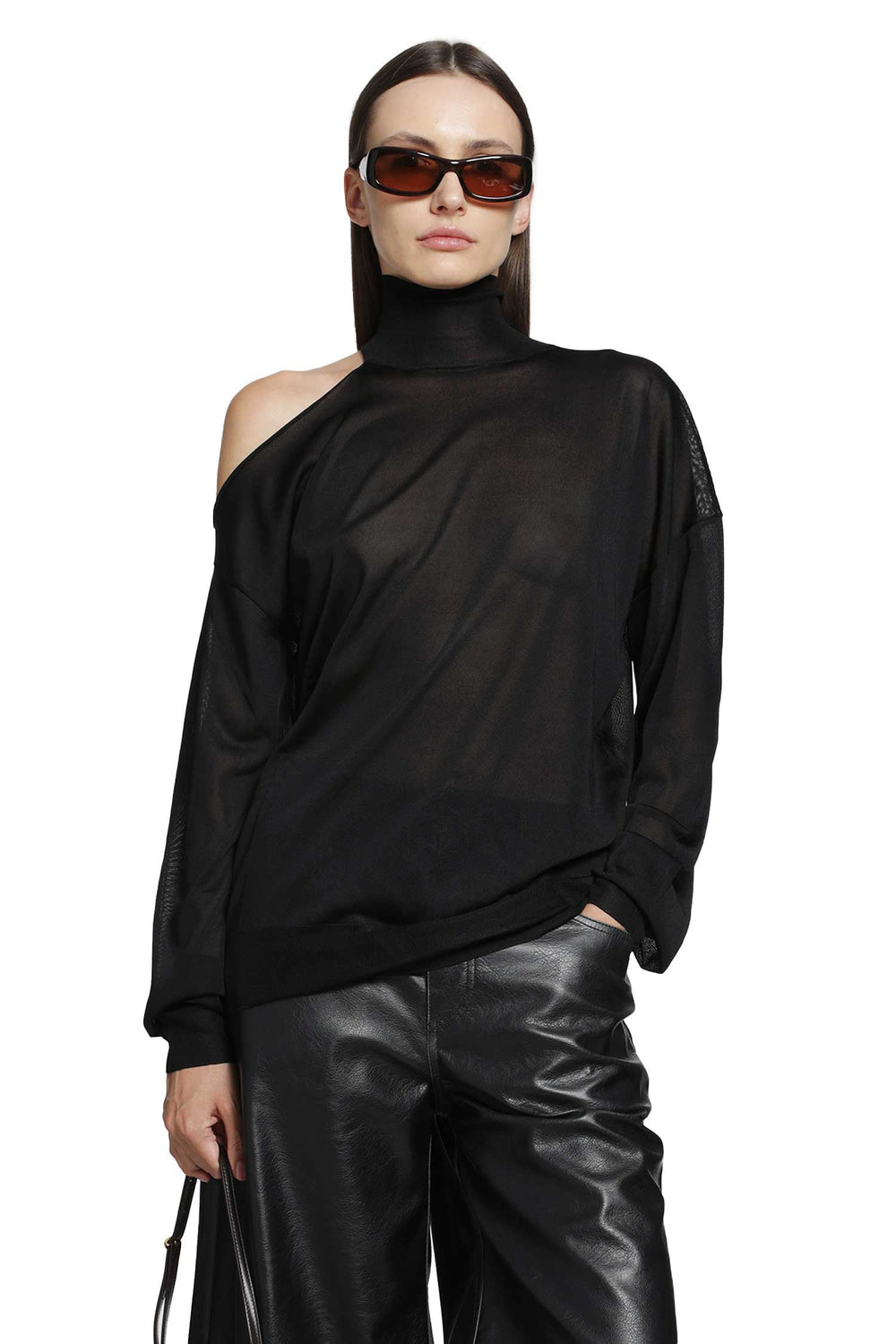 FENDI Cut-Out Turtleneck Top woman