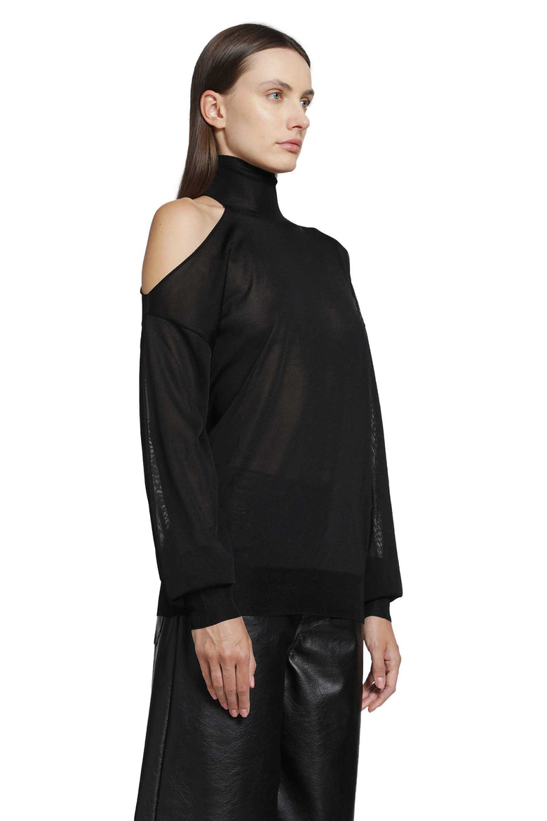 
              FENDI Cut-Out Turtleneck Top woman
            