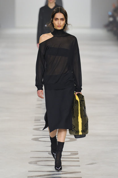 Cut-Out Turtleneck Top