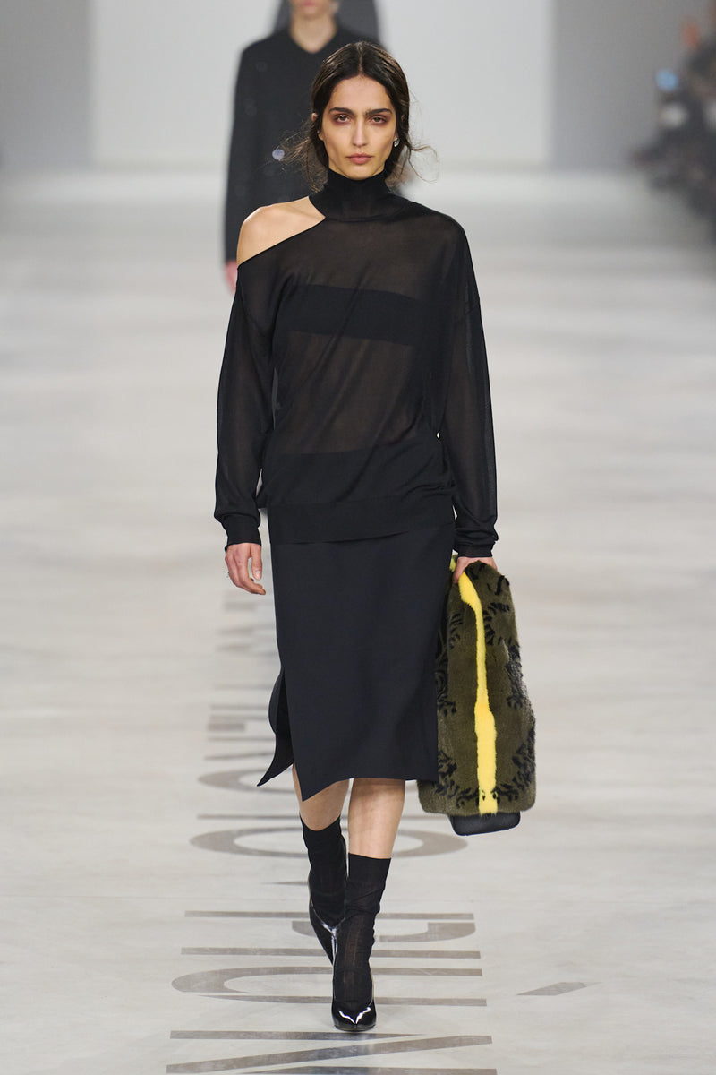 FENDI Cut-Out Turtleneck Top woman