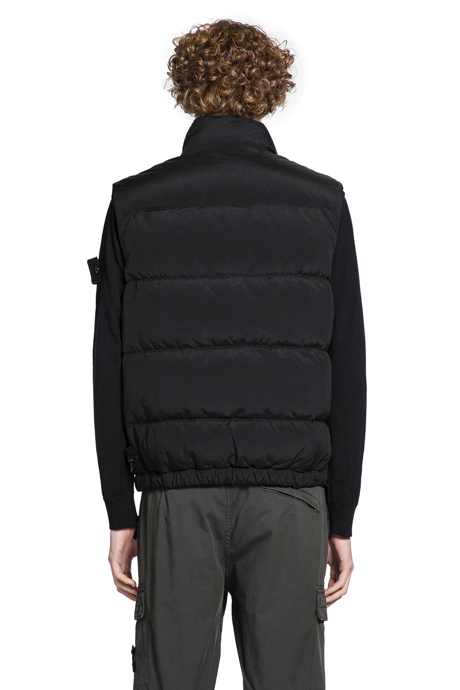 STONE ISLAND MAN BLACK VESTS