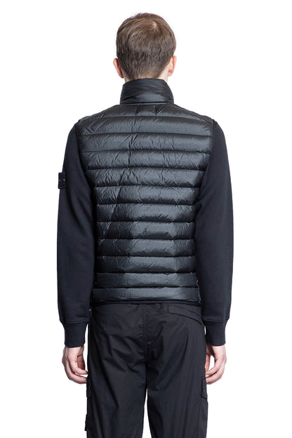 STONE ISLAND MAN BLACK VESTS