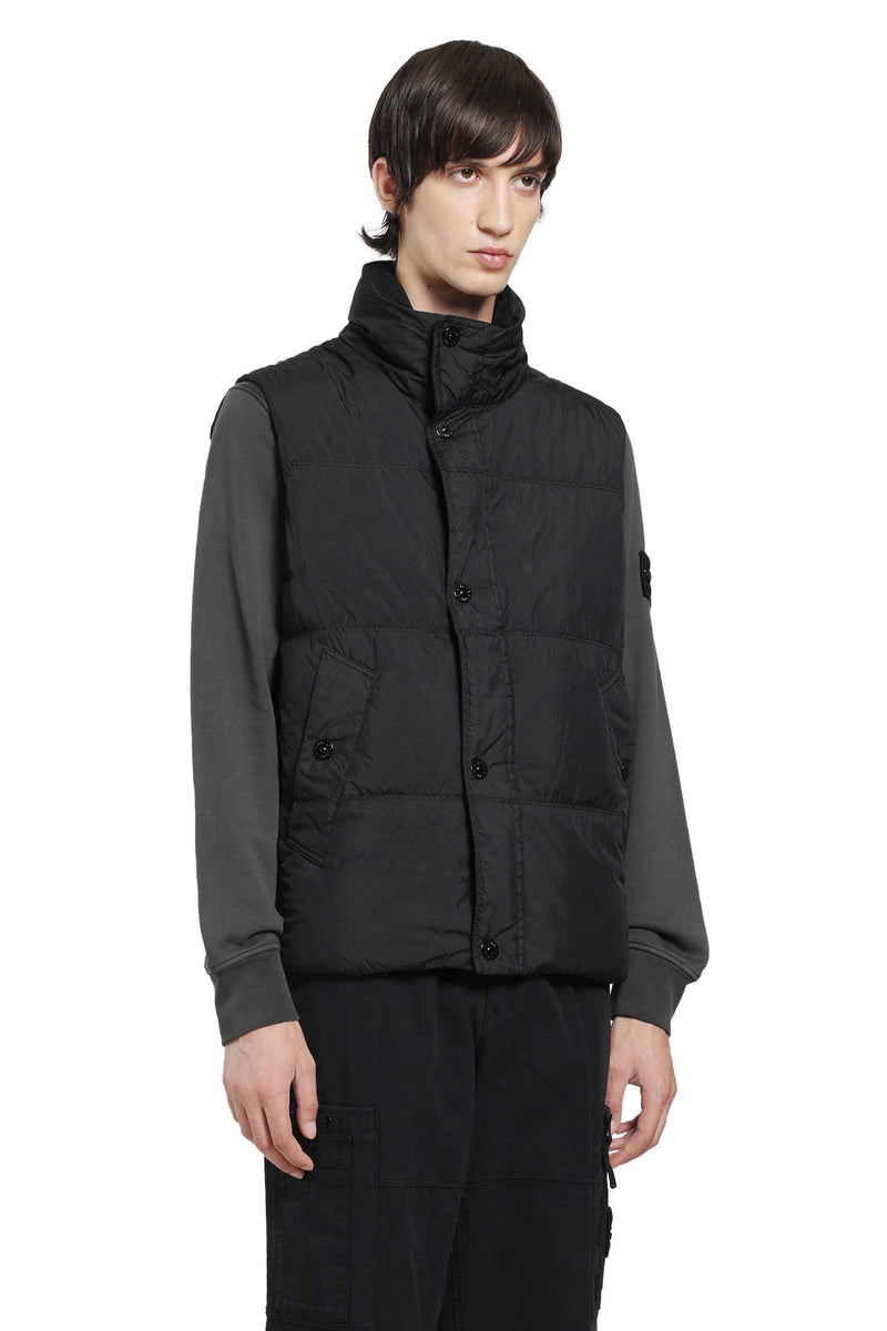 STONE ISLAND G100010 Crinkle Reps Down Vest man