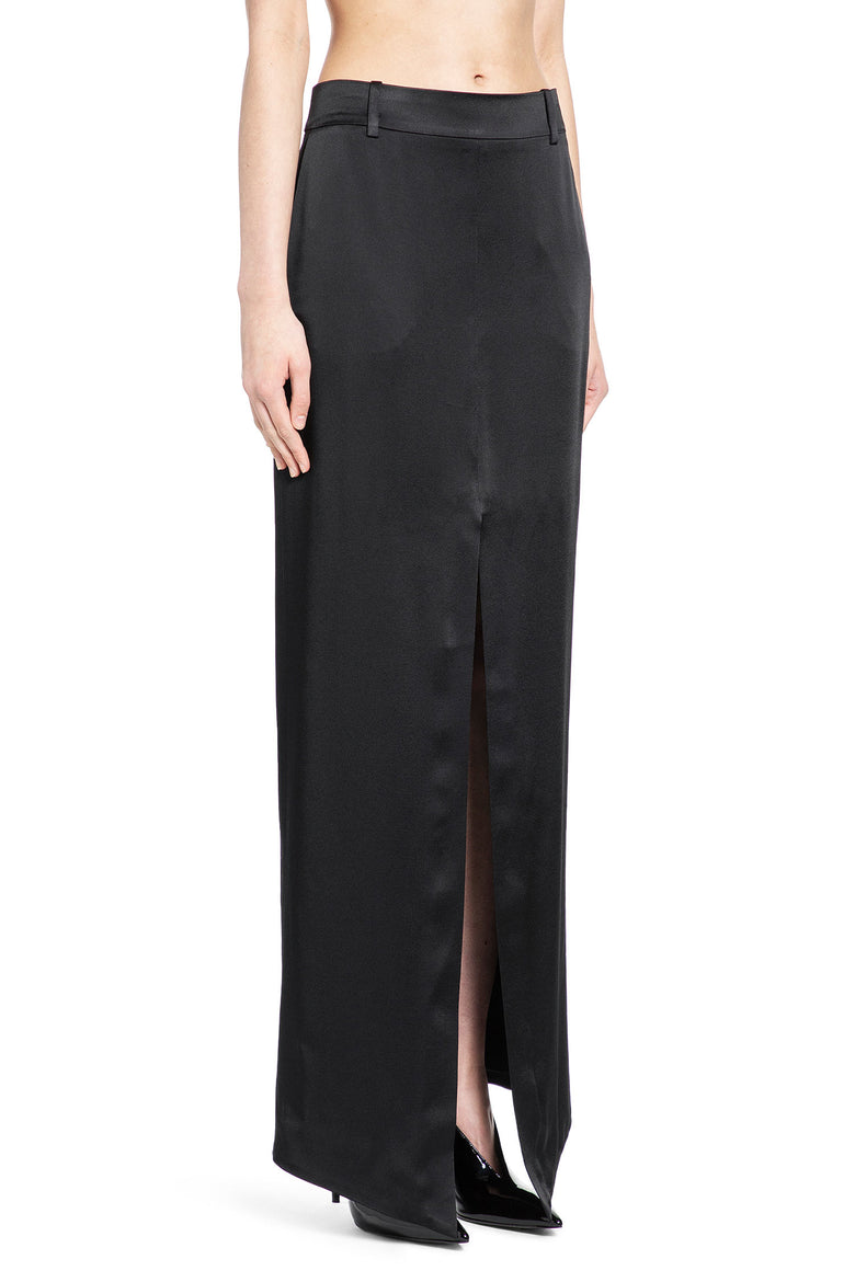Crepe Envers Satin Tailored Maxi Skirt