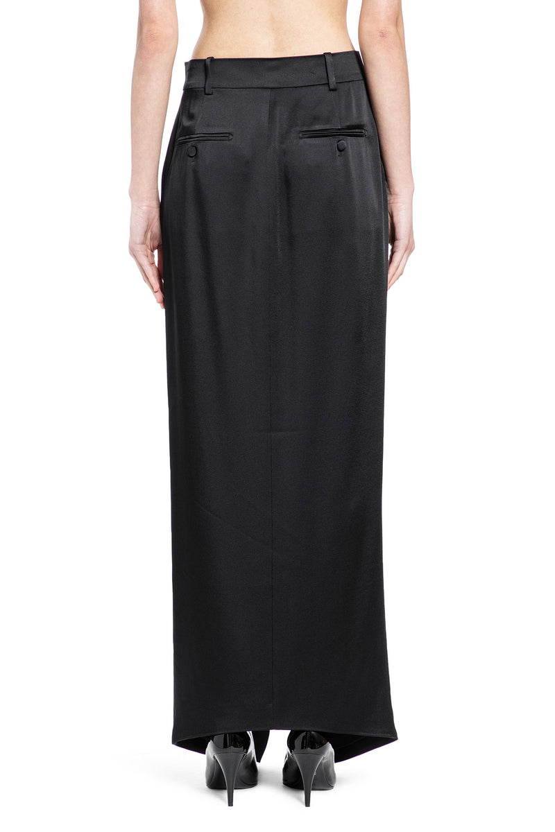 Crepe Envers Satin Tailored Maxi Skirt