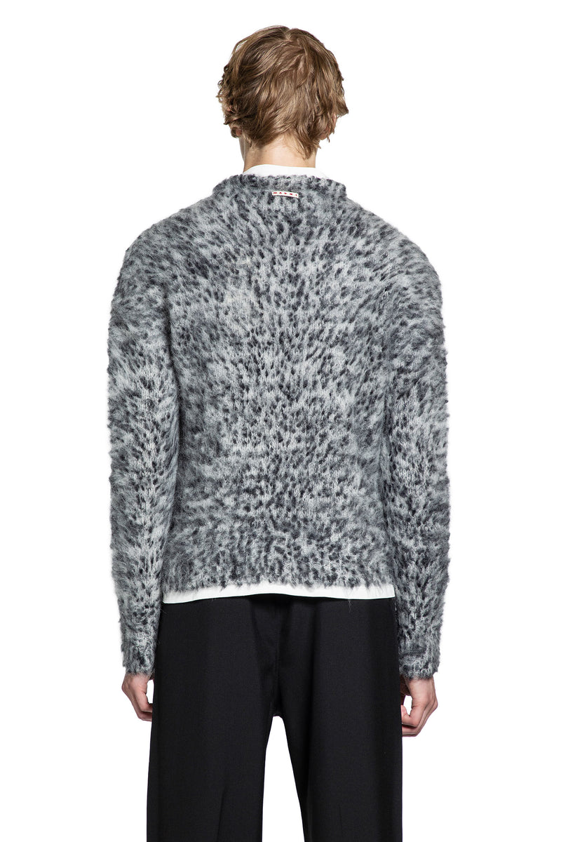 Mohair Jacquard Crewneck Sweater