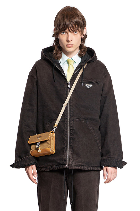 PRADA MAN BROWN JACKETS