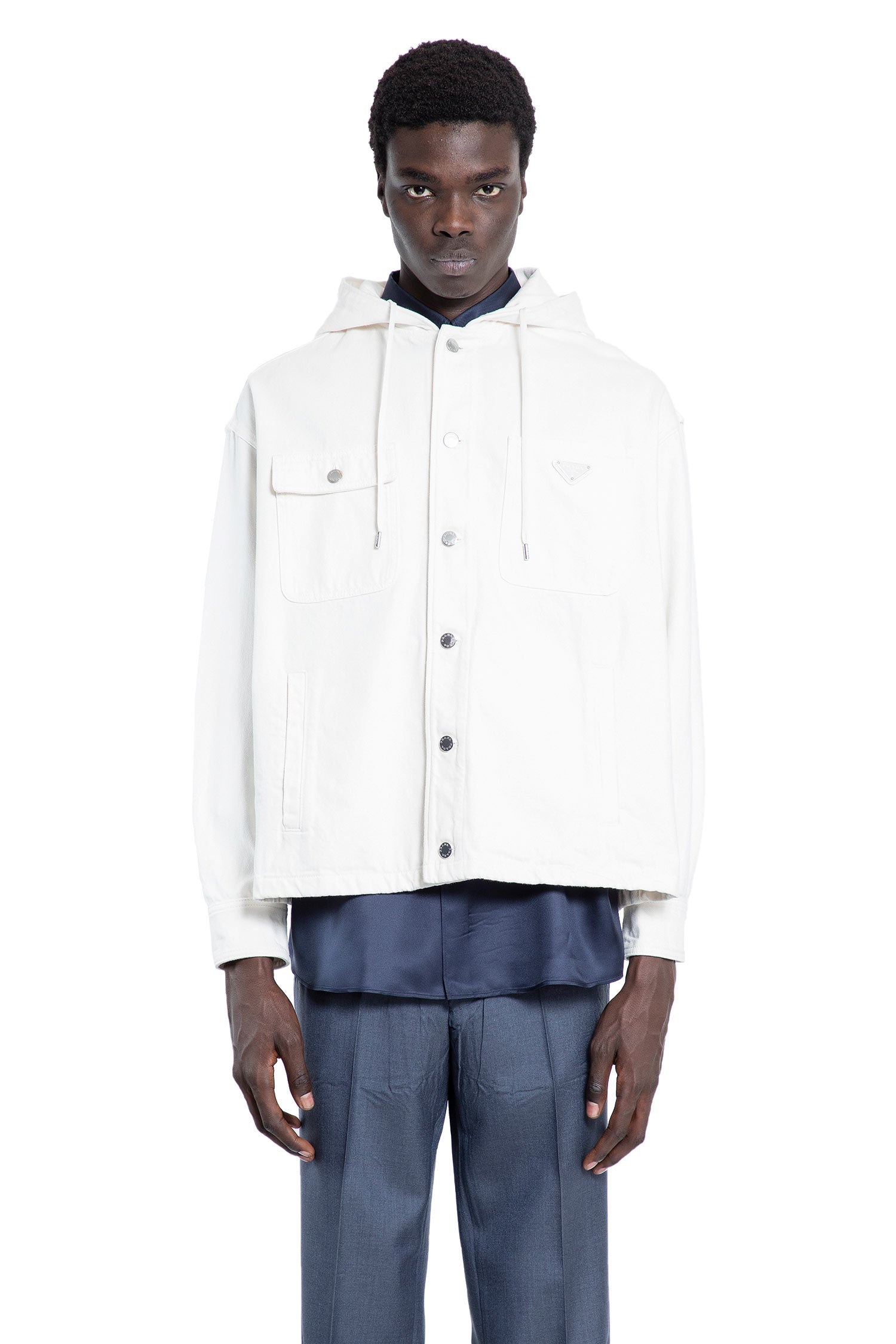 PRADA MAN WHITE SWEATSHIRTS