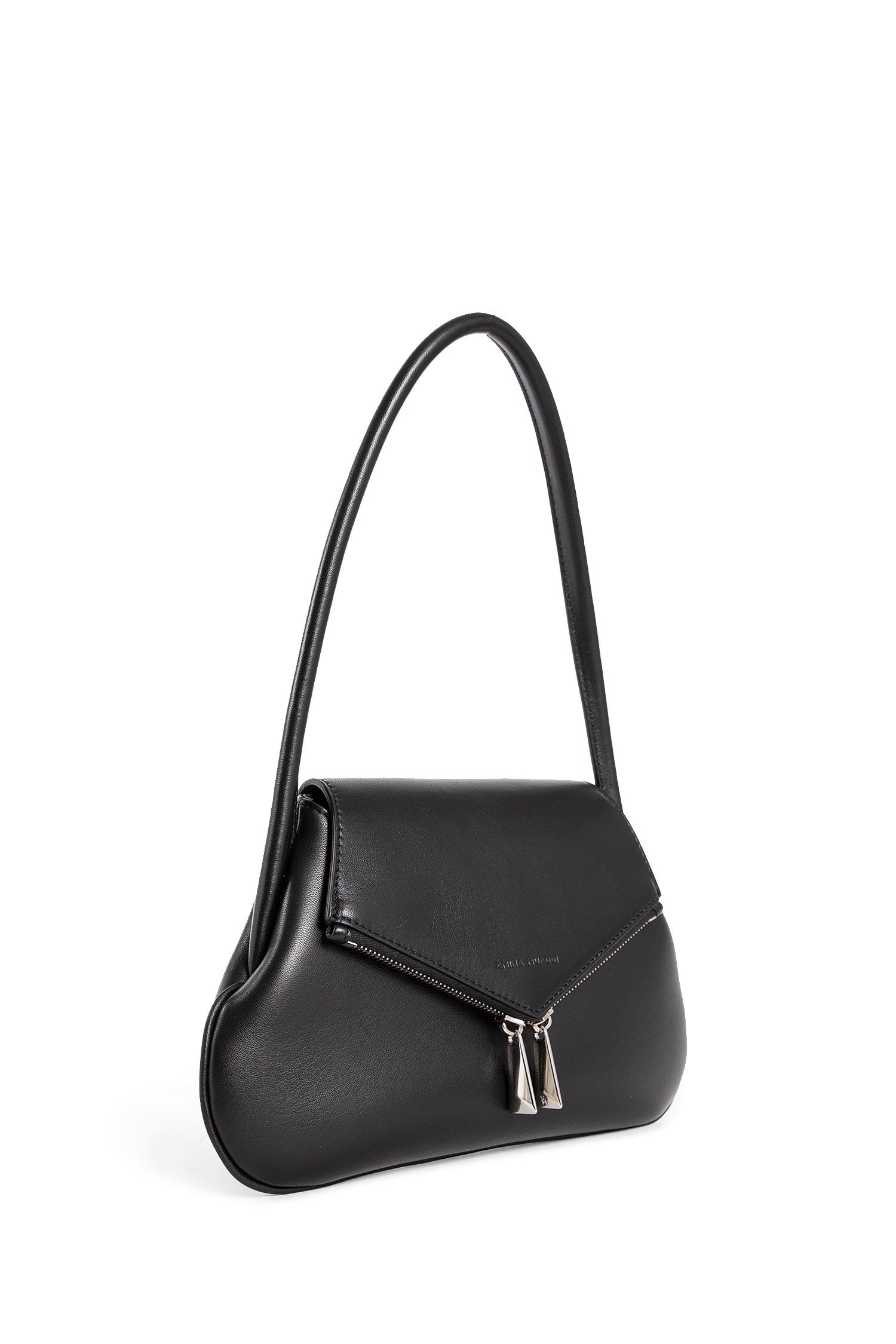 AMINA MUADDI WOMAN BLACK SHOULDER BAGS