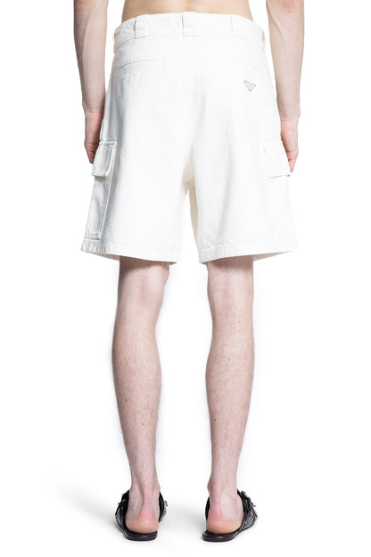 PRADA MAN WHITE SHORTS & SKIRTS