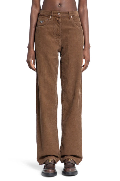 Antonioli PRADA WOMAN BROWN TROUSERS