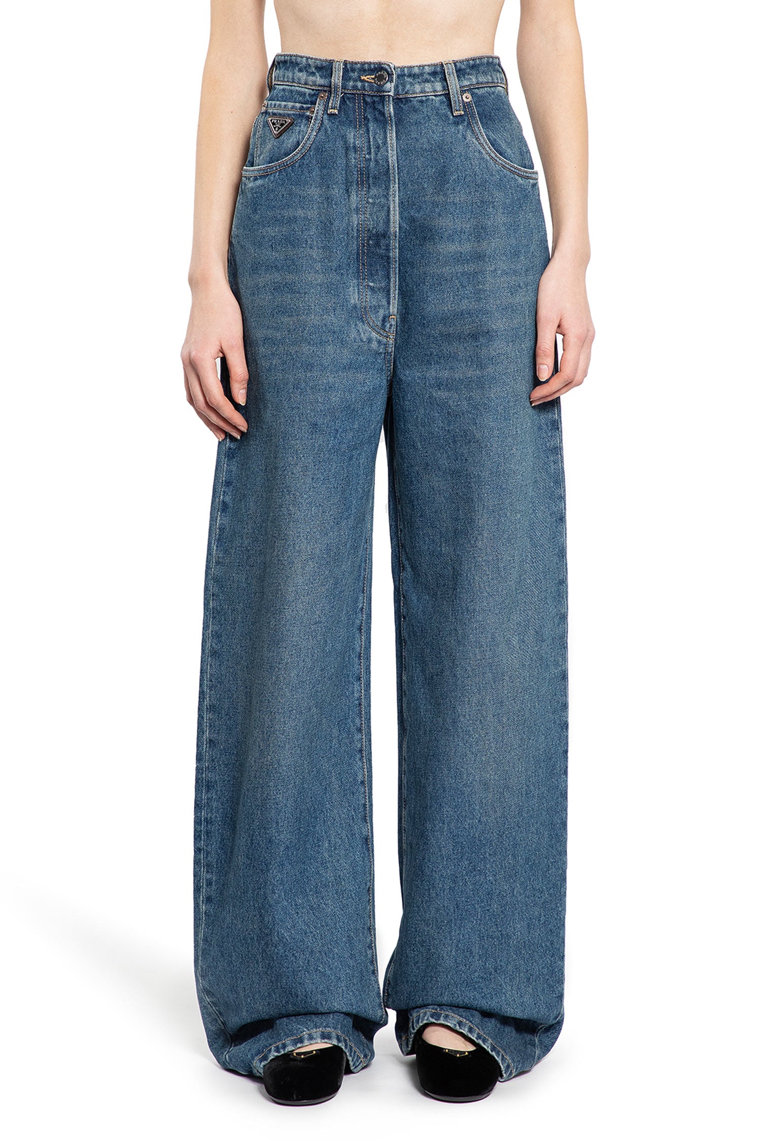 PRADA WOMAN BLUE JEANS