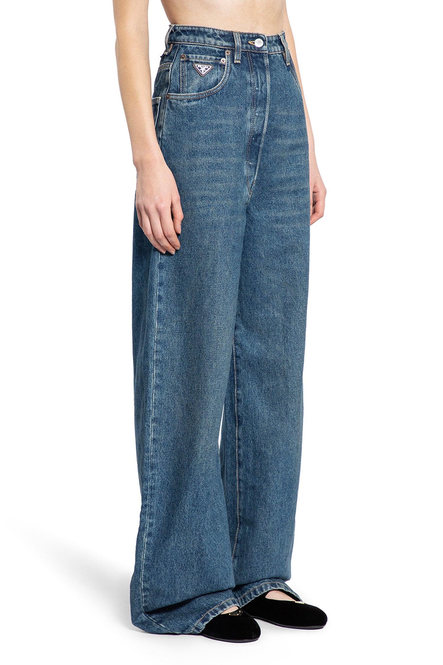 PRADA WOMAN BLUE JEANS