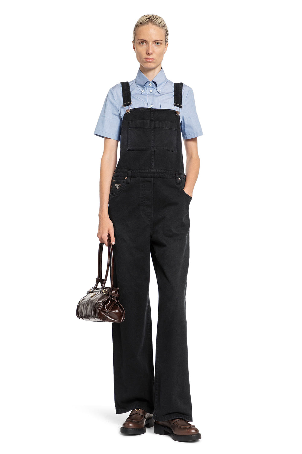 PRADA WOMAN BLACK JUMPSUITS