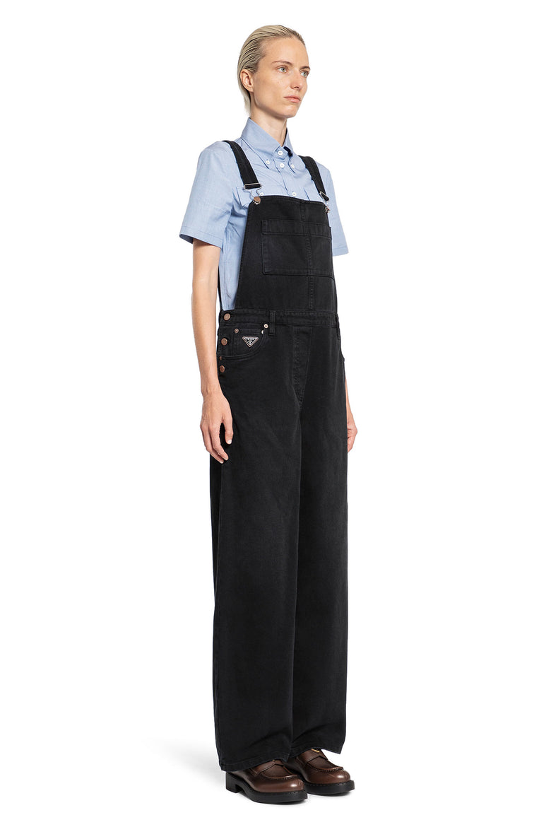 PRADA WOMAN BLACK JUMPSUITS