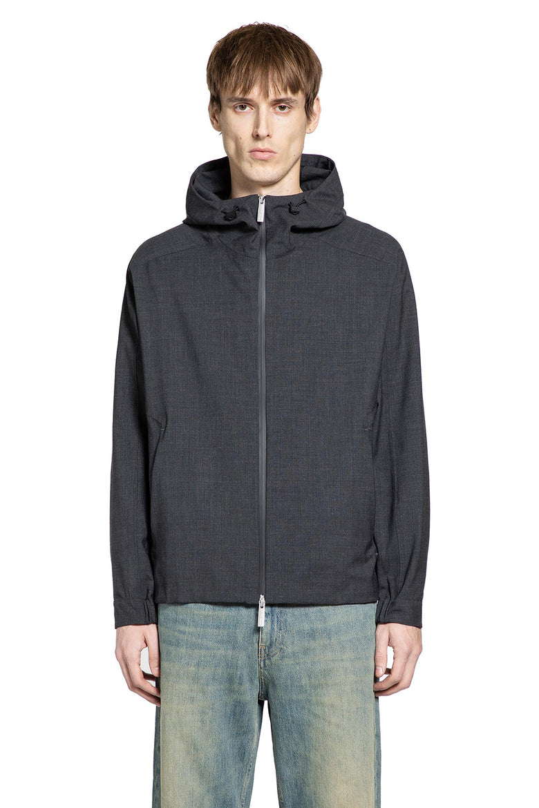Wool Touch Hooded Jacket