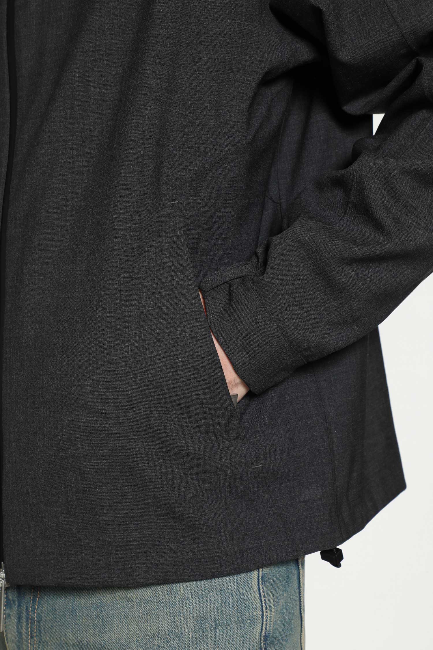 Wool Touch Hooded Jacket