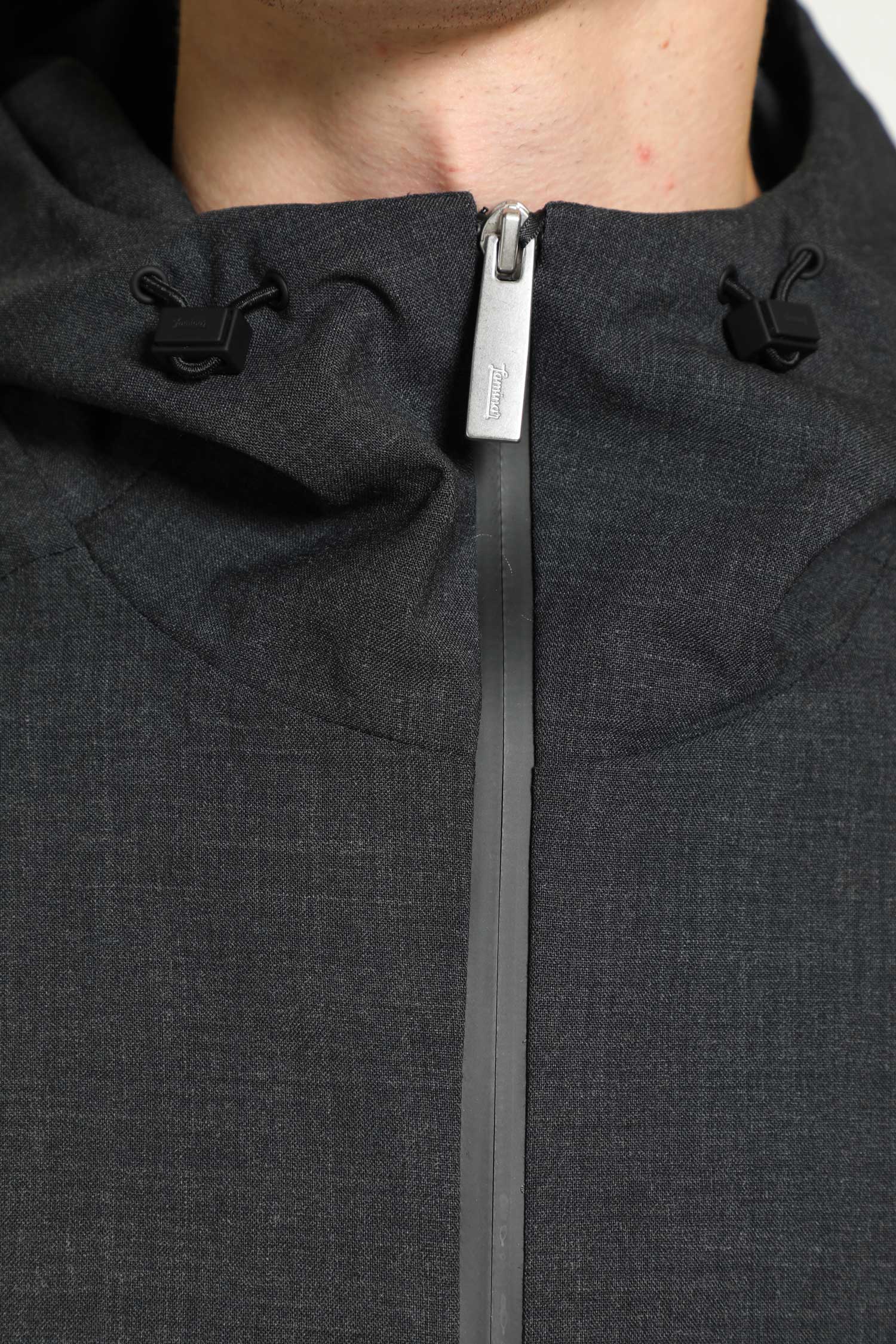 Wool Touch Hooded Jacket