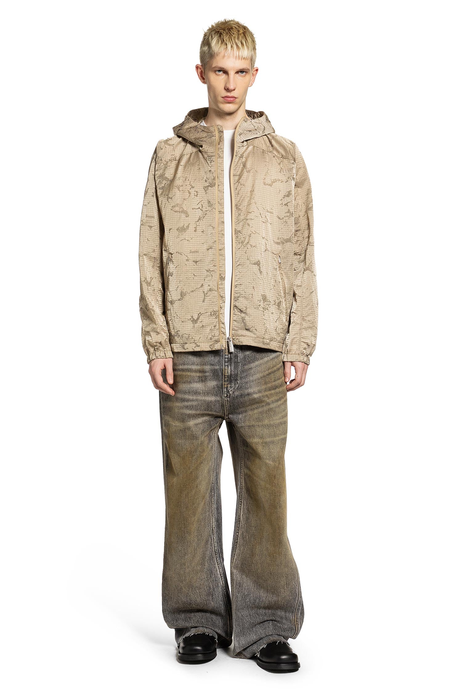 Printed Nylon Ripstop Windbreaker